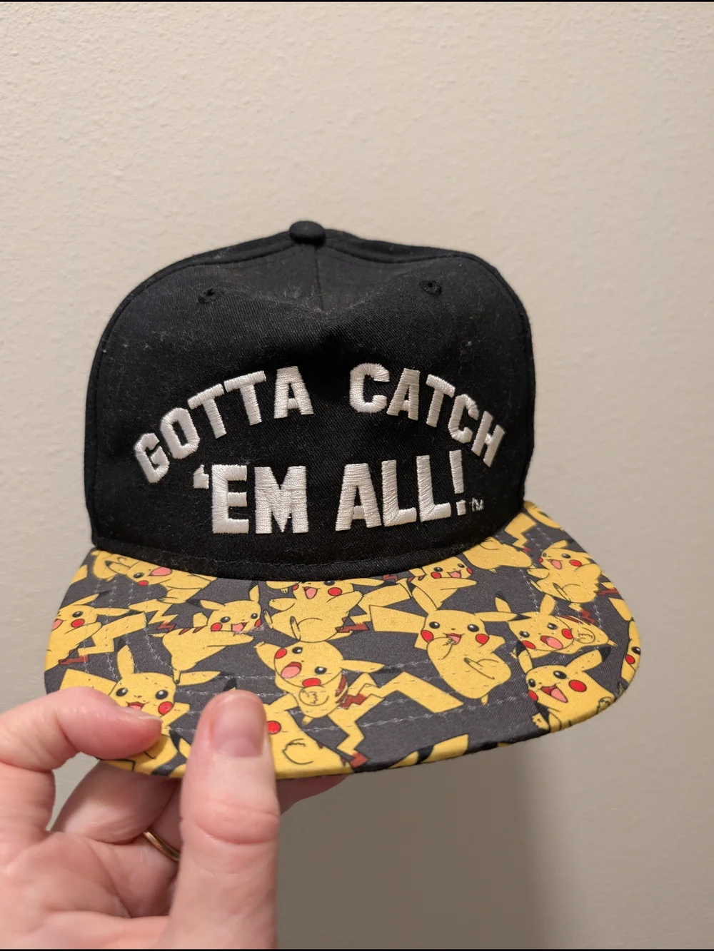 Pokémon 'Gotta Catch 'Em All' Pikachu Snapback Hat